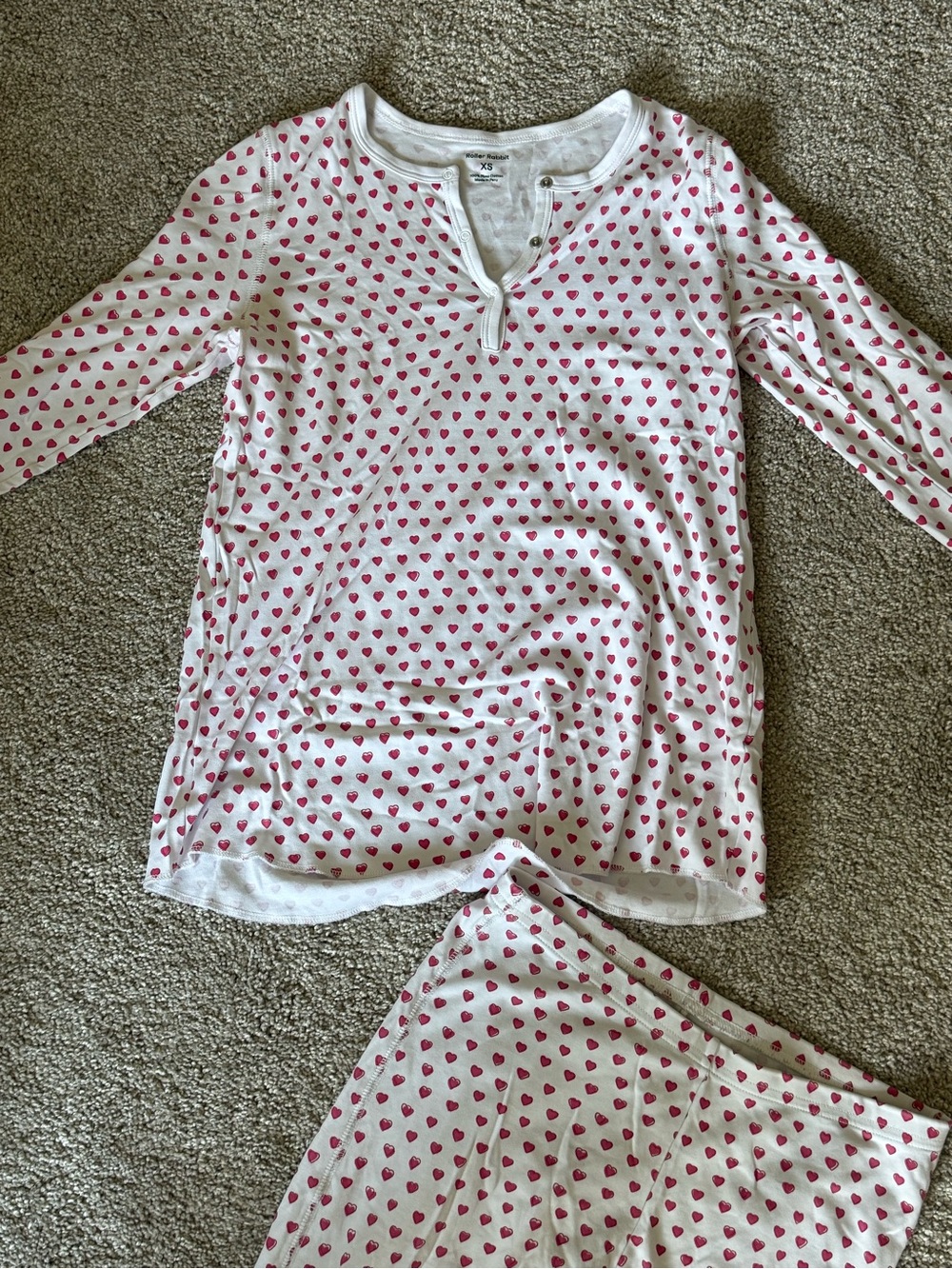 Roller Rabbit Pink Heart Pajamas